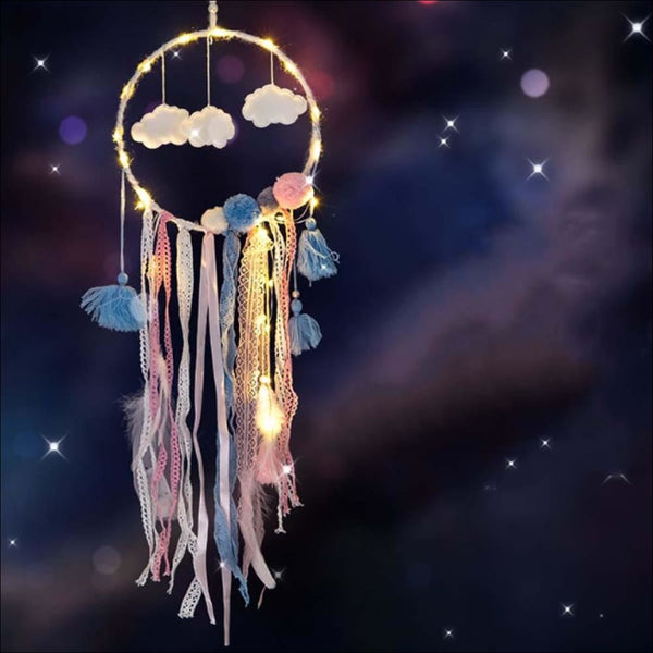Led lace colorful dream catcher - Uncommongifts.in