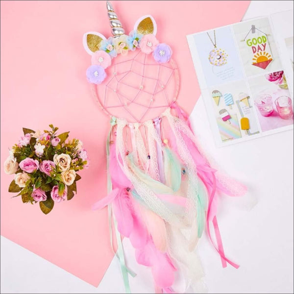 Luxe 3d unicorn colorful dream catcher - Uncommongifts.in
