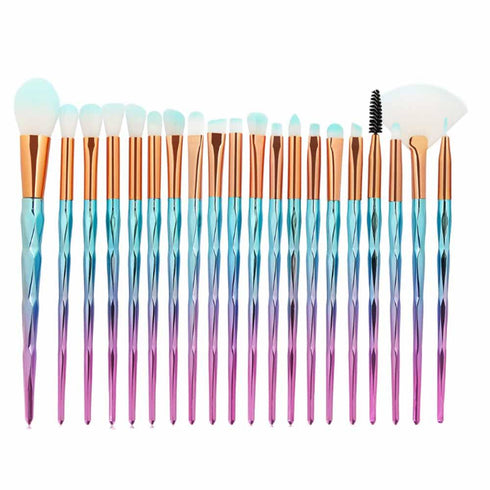 Metallic Magic Makeup 20 Pcs Brush Set - Uncommongifts.in