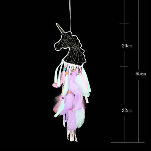 Magical unicorn dream catcher with lights - Uncommongifts.in
