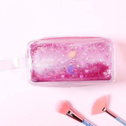 Mermaid Glitter Stationery Pouch - Uncommongifts.in