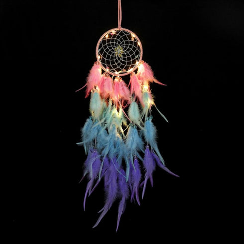 Multi-colored led dreamcatcher - Uncommongifts.in