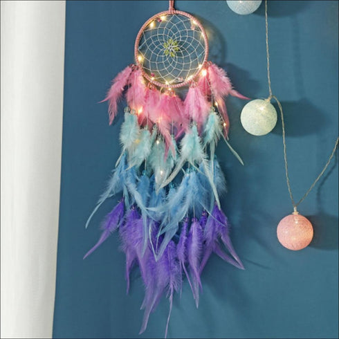 Multi-colored led dreamcatcher - Uncommongifts.in