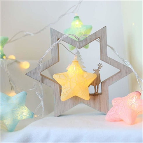 Multicolor star fairy lights - Uncommongifts.in