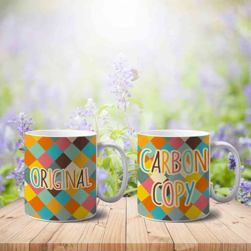 Original & Carbon Copy Printed Mug For Mother - Uncommongifts.in