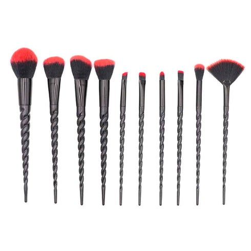 Power Black Unicorn 10 Pcs Makeup Brush Set - Uncommongifts.in