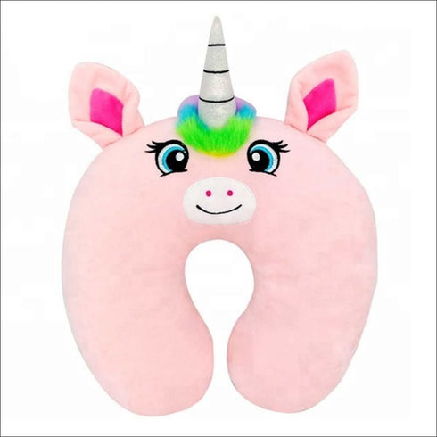 Pink unicorn neck pillow - Uncommongifts.in