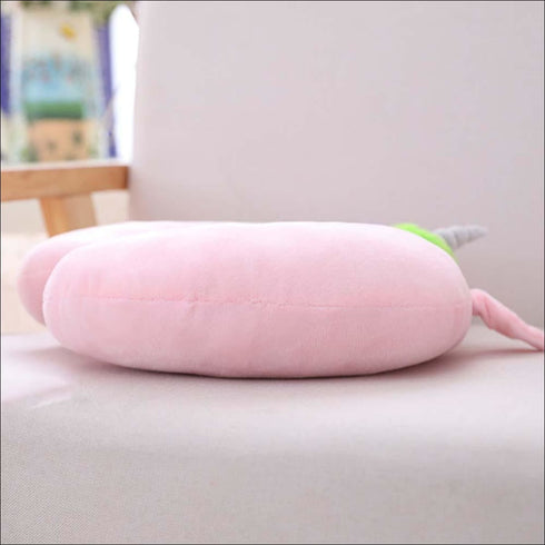 Pink unicorn neck pillow - Uncommongifts.in