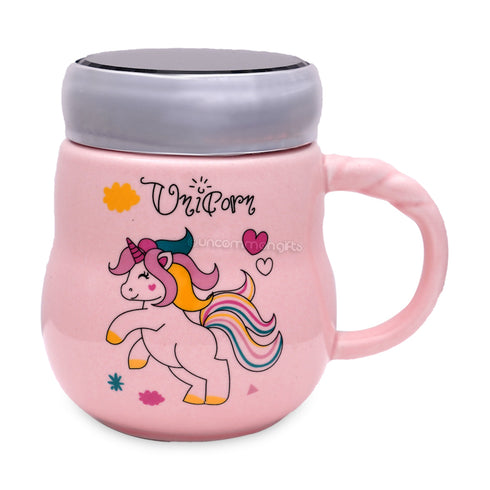 Poised Unicorn Mug WIth Lid - Uncommongifts.in