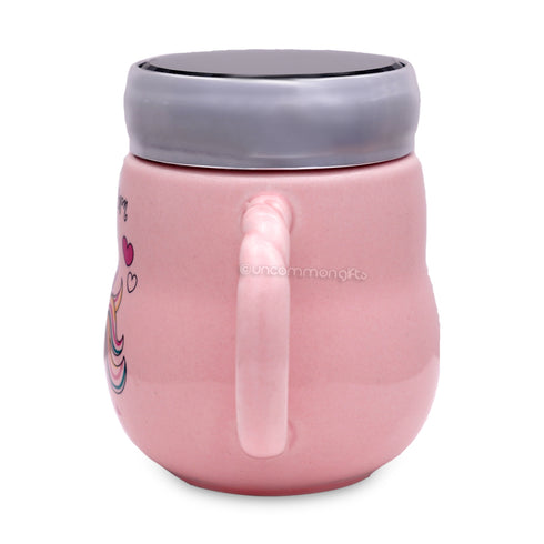Poised Unicorn Mug WIth Lid - Uncommongifts.in