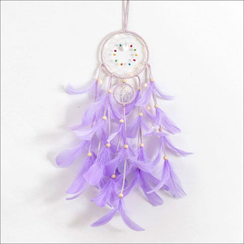 Purple bliss led dreamcatcher - Uncommongifts.in