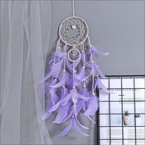 Purple bliss led dreamcatcher - Uncommongifts.in