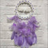 Purple feather led light dreamcatcher - Uncommongifts.in