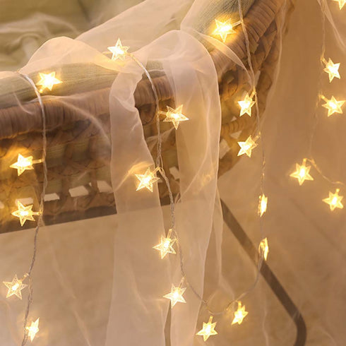 Radiant Star Fairy Lights for Room - Uncommongifts.in