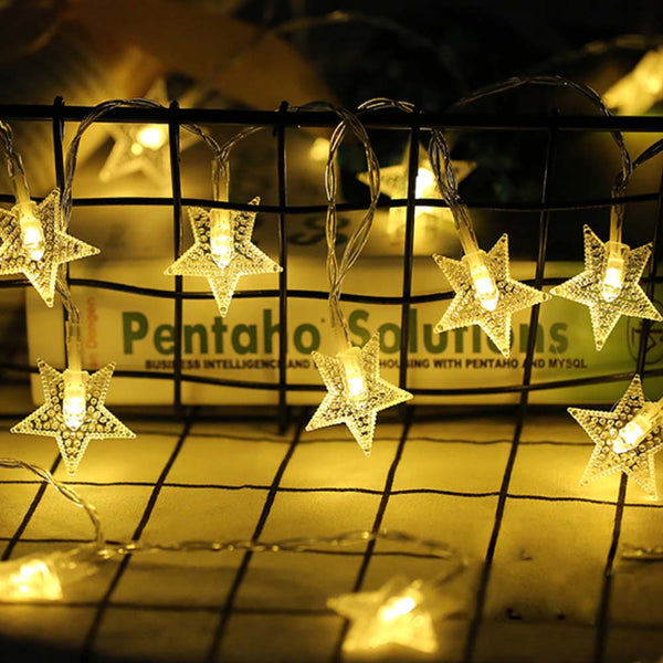 Radiant Star Fairy Lights for Room - Uncommongifts.in