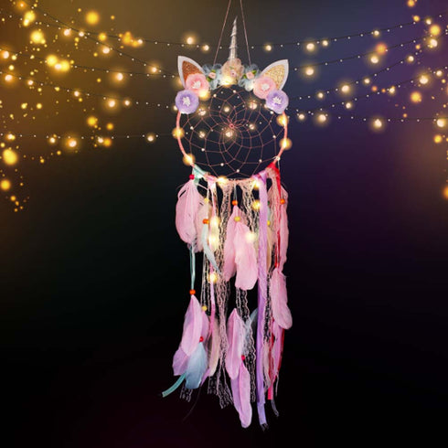 Rainbow Unicorn Dreamcatcher - Uncommongifts.in