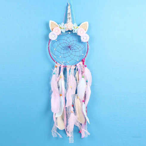 Rainbow Unicorn Dreamcatcher - Uncommongifts.in