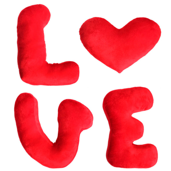 Red Love Pillow's - 4 Pcs - Uncommongifts.in
