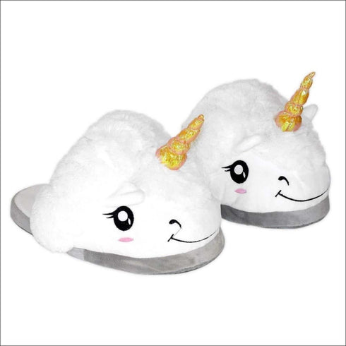 Royale unicorn fur sliders - Uncommongifts.in