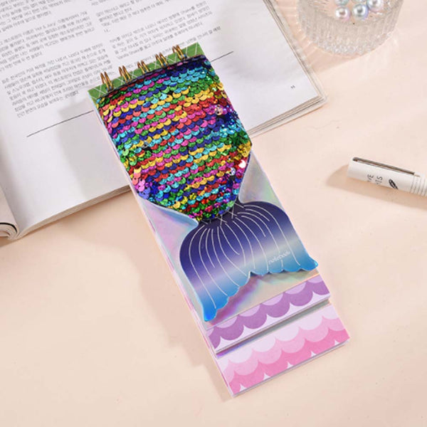 Sequin Mermaid Notepad - Uncommongifts.in