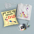 T-Shirt, Face Mask, Cushion, Mug and Keychain Fathers Day Gift Combo - Uncommongifts.in