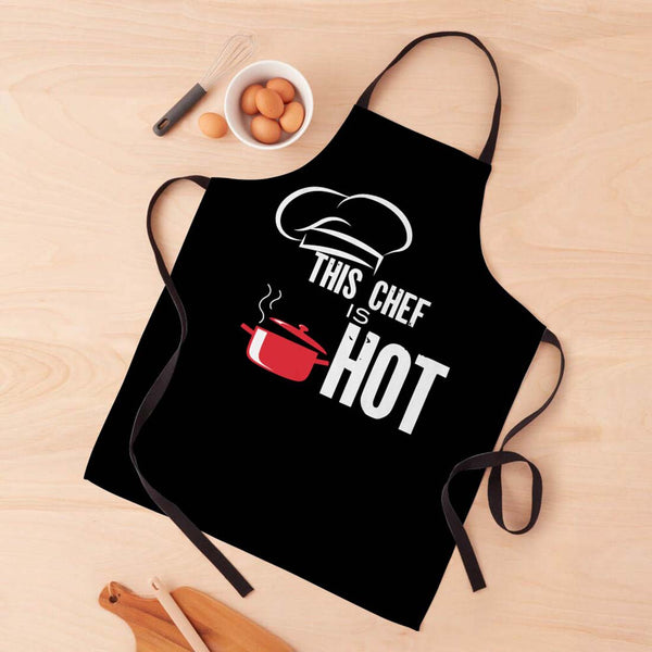 This Chef Is Hot printed Aprons For Mother - Uncommongifts.in