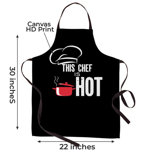 This Chef Is Hot printed Aprons For Mother - Uncommongifts.in