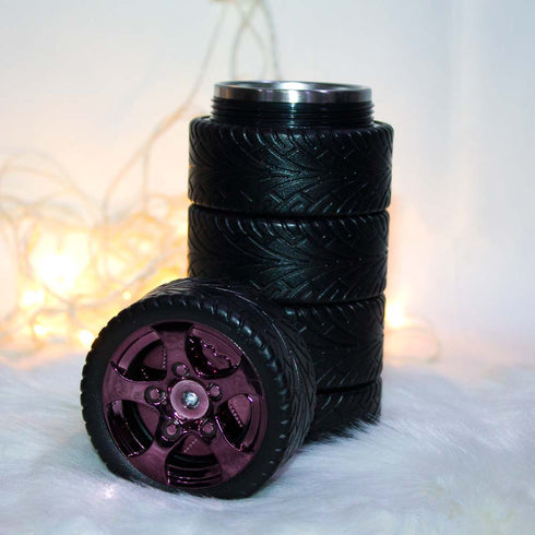 Tyre Flask - Vacuum Thermos - Uncommongifts.in