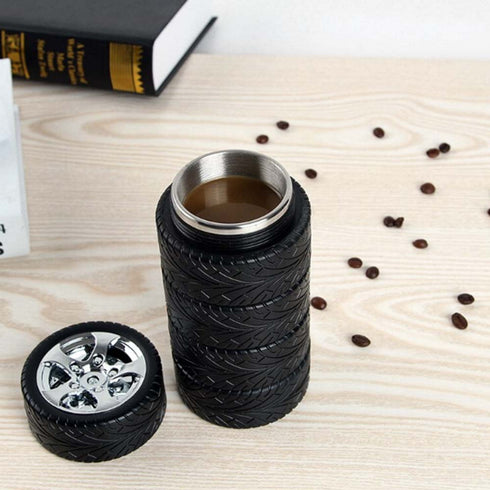 Tyre Flask - Vacuum Thermos - Uncommongifts.in