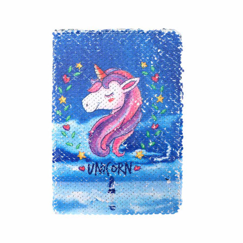Unicorn Color Changing Sequin Notebook - Uncommongifts.in