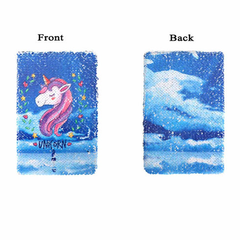 Unicorn Color Changing Sequin Notebook - Uncommongifts.in