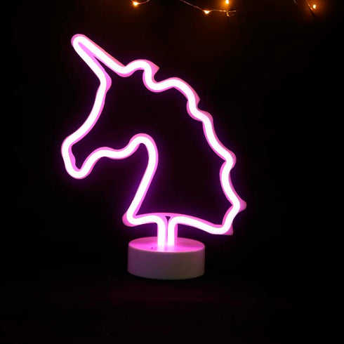 Unicorn Pink LED Neon Lamp - Uncommongifts.in