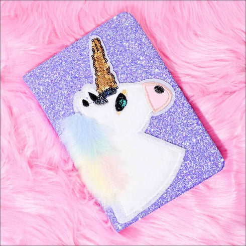 Unicorn glitter notebook - Uncommongifts.in