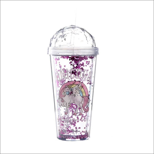 Unicorn glitter sipper - Uncommongifts.in
