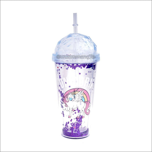 Unicorn glitter sipper - Uncommongifts.in