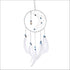 White feathers led dreamcatcher - Uncommongifts.in