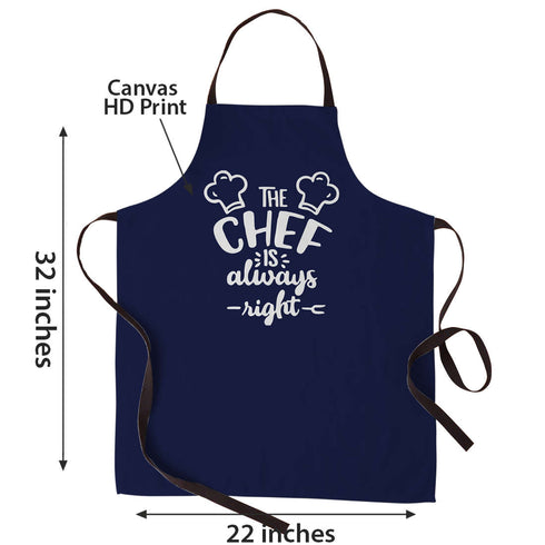 The Chef Is Always Right Apron - Uncommongifts.in