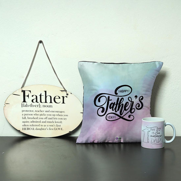Door Hanging, Cushion and Mug Gift Combo - Uncommongifts.in
