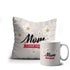 Mom I love you Printed Mug Cushion Combo - Uncommongifts.in
