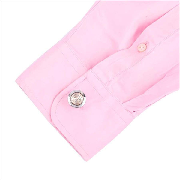 Flavius Circular Zigzag Silver Cufflinks - Uncommongifts.in