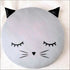 Cute cat plush round pillow - Uncommongifts.in