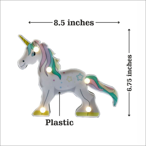Standing green-unicorn marquee lamp - Uncommongifts.in