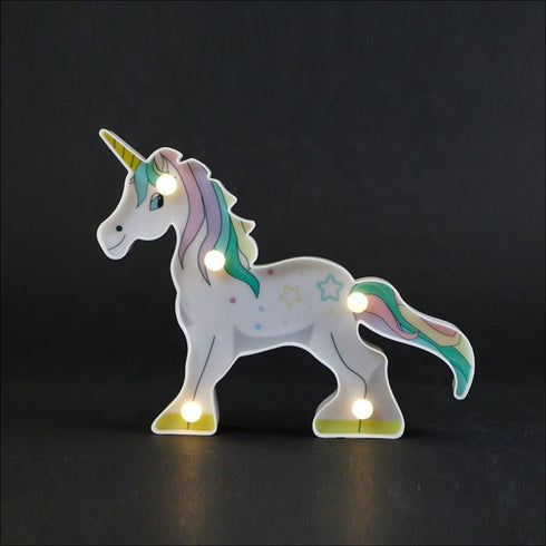 Standing green-unicorn marquee lamp - Uncommongifts.in