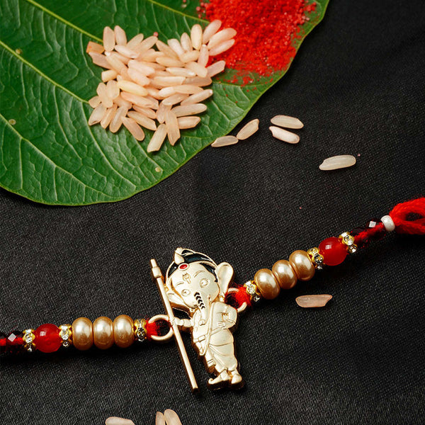Beaded Bal Ganesh Rakhi - Uncommongifts.in
