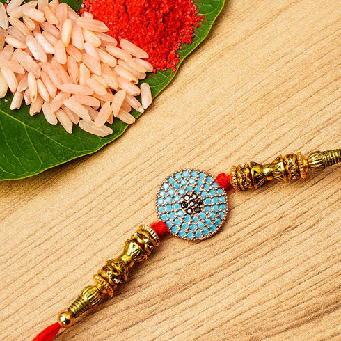 Round Evil Eye Rakhi - Uncommongifts.in