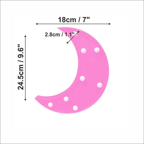 Pink Moon Marquee Lamp - Uncommongifts.in