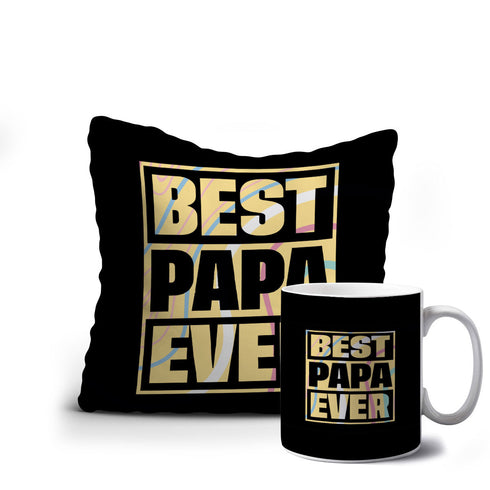 Best Papa Ever Father’s Day Cushion Mug Combo - Uncommongifts.in