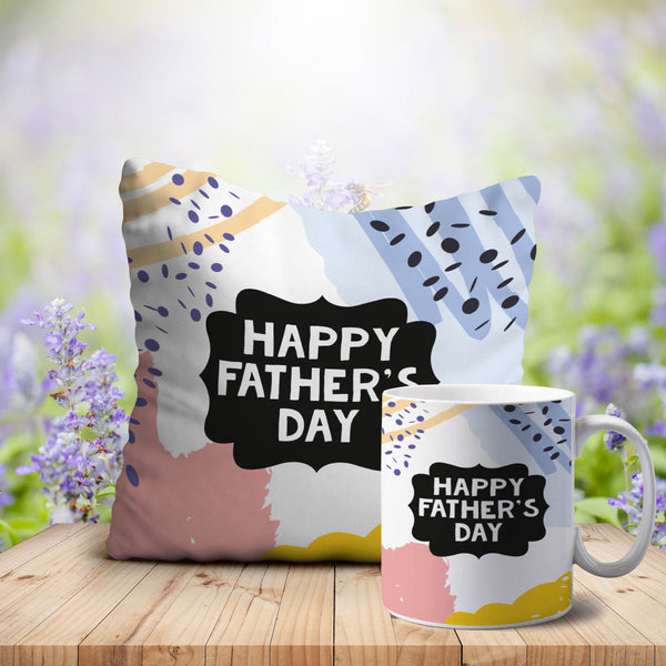 Happy Father’s Day Cushion Mug Combo - Uncommongifts.in