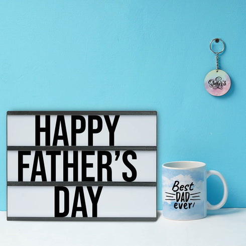 DIY Board, Mug and Keychain Father's Day Gift Combo - Uncommongifts.in