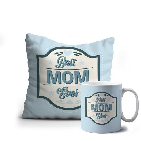 Best Mom Ever Printed Cushion Mug Combo - Uncommongifts.in
